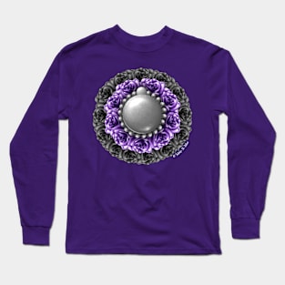 Pride Rosette - Asexual Long Sleeve T-Shirt